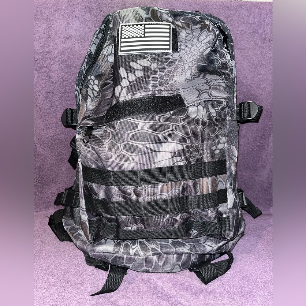 Tactical Black and Gray Backpack